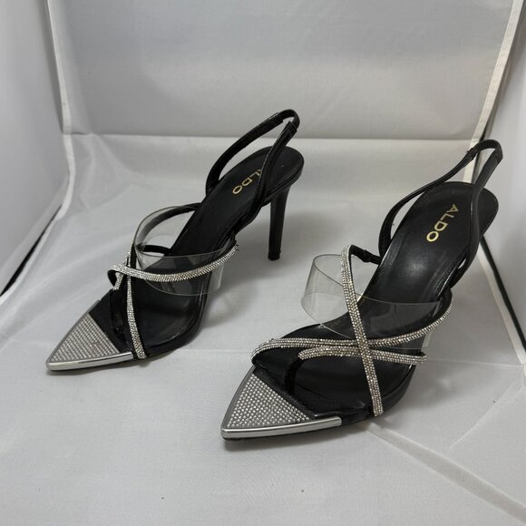 Aldo Aabelle Rhinestone strappy high heel sandal - Picture 2 of 9
